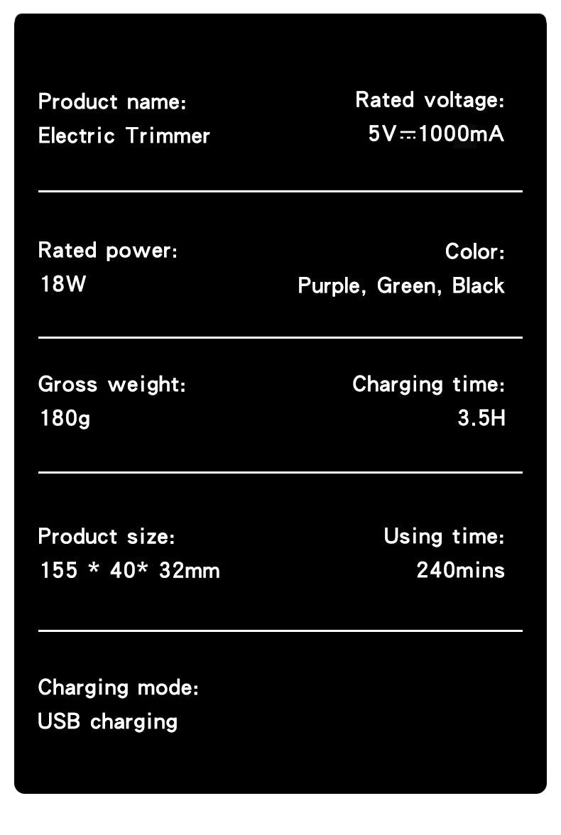 Hair Clipper Electric Hair Trimmer for Men Wireless Barber Trimmer Electric Shaver Professional Men's Hair Cutting Machine BladeNest