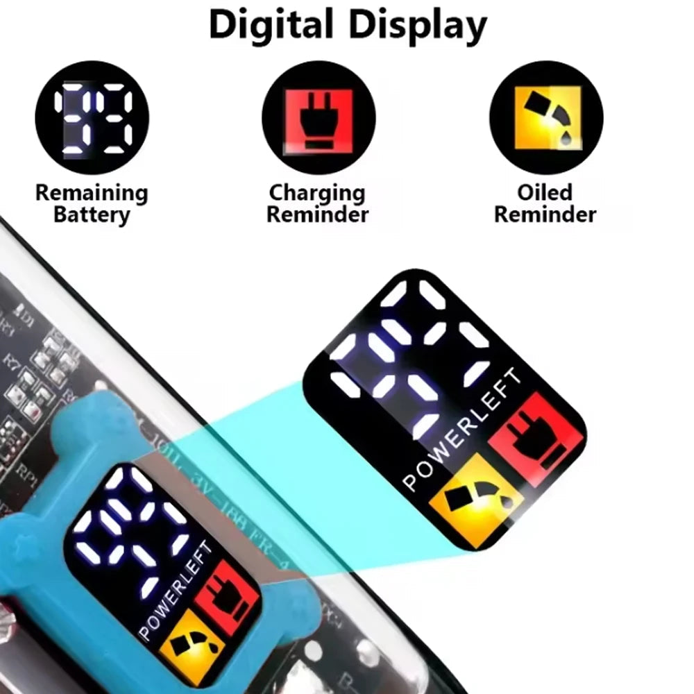 Transparent Body Electric Hair Clipper Professional Trimmer USB Rechargeable Hair Cutting Machine For Men Holiday Gift For Him BladeNest