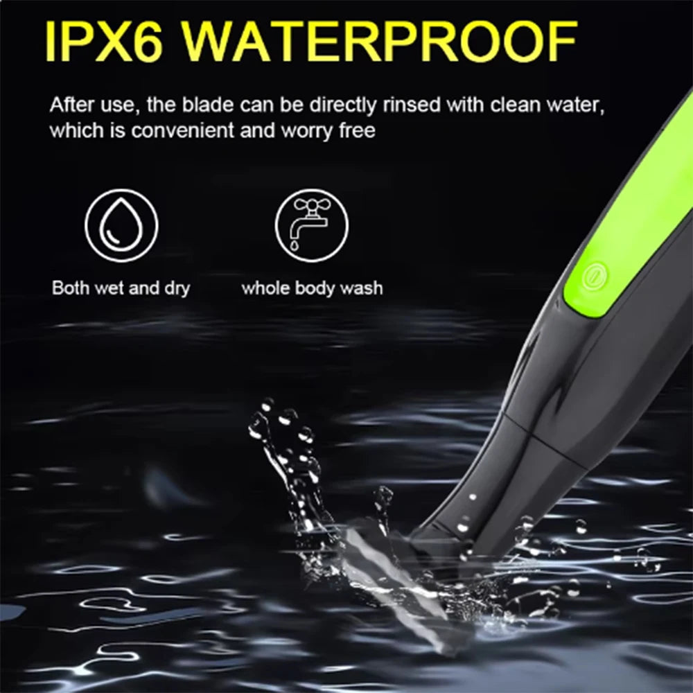 7 in 1 Shaver Men's Multifunctional Rechargeable Earbrow Nose Hair Trimmer Bikini Line Sensitive Shaver Hair Shaving Trimmer BladeNest