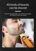 HIENA shaving machine men Electric shaver Hair clipper Rechargeable Metal Housing Pro Electric Shaver For Men Electric home BladeNest
