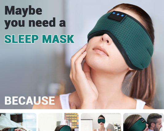 Bluetooth Sleep Mask – Music & Comfort for Deep Sleep